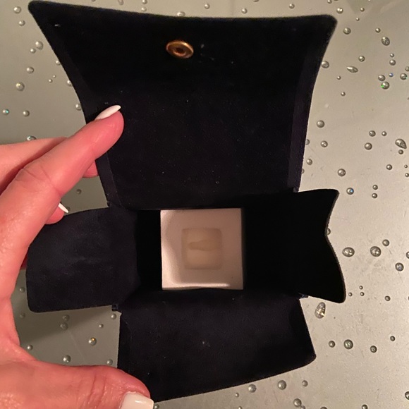 CHOPARD BLUE SUEDE WATCH & JEWELRY TRAVEL CASE POUCH 4”x4”x2” - Picture 9 of 9